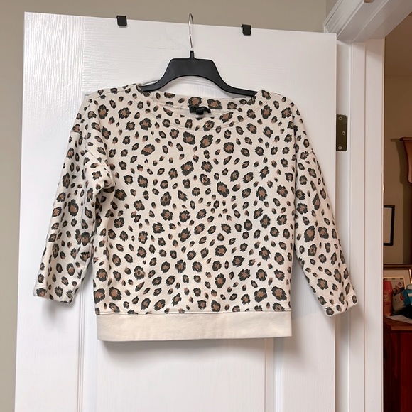 J. Crew Tops - J. Crew leopard print pullover. M.